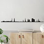 Wallity Hamburg Skyline Escultura de pared negra